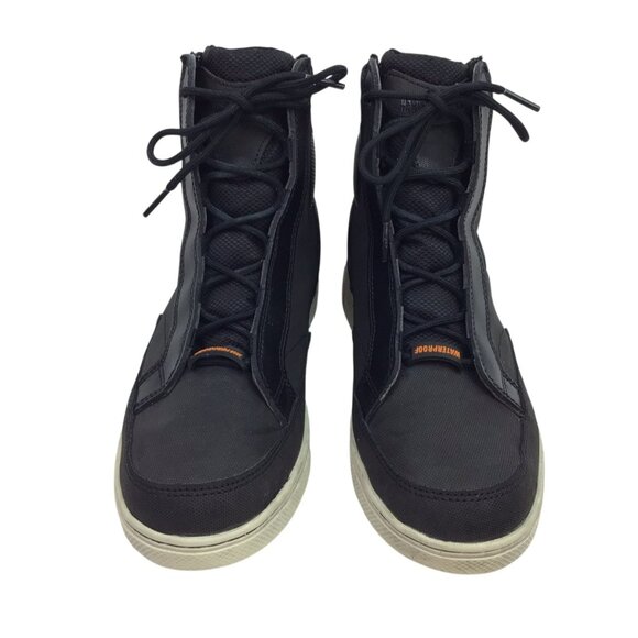 Harley-Davidson Vardon Hi-Top Sneakers Mens 8.5M Waterproof Riding Black D87175 - Picture 1 of 13
